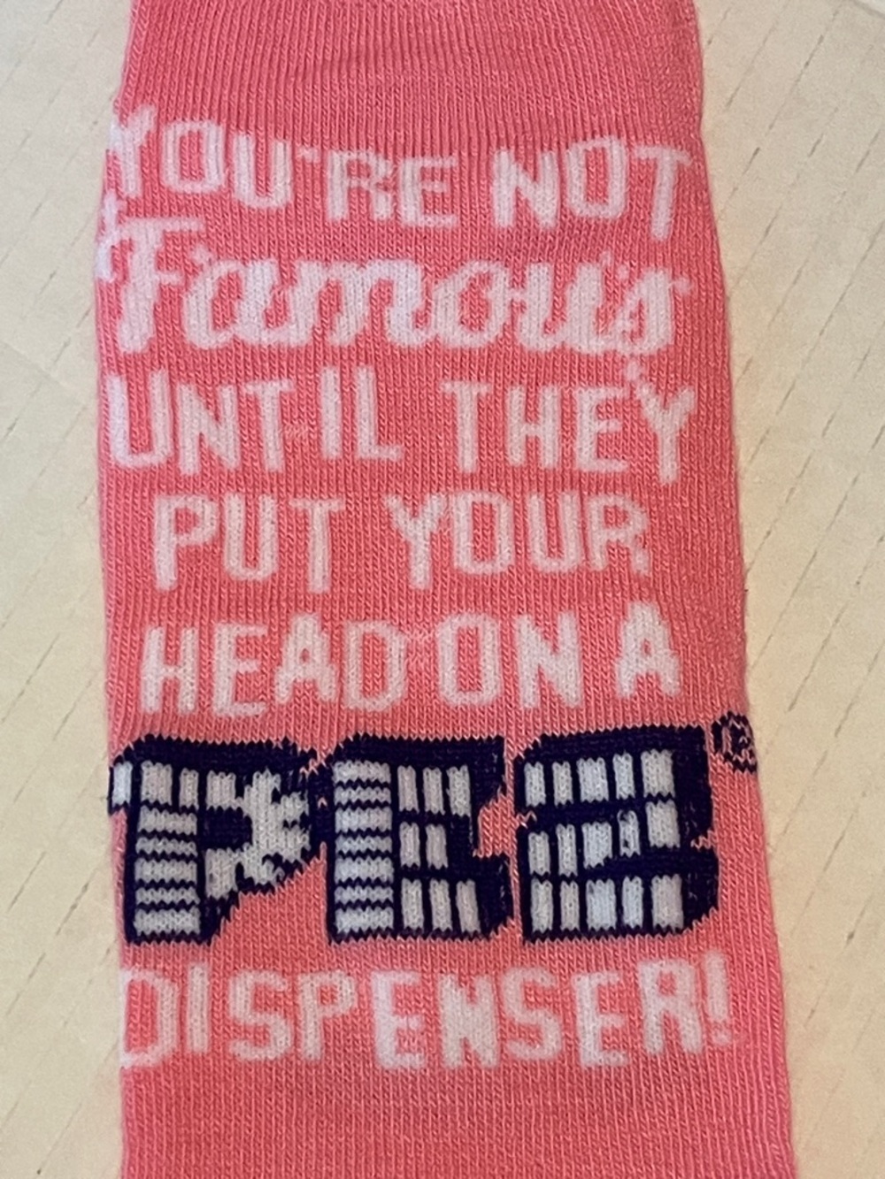 Pez Pink Ankle Socks - Fun Novelty Women’s Pair - Picture 6 of 7